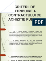 CRITERII DE ARIBUIRE legislatie noua