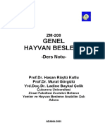 Genel Hayvan Besleme