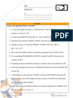 Answer The Questions Below Correctly!: Lesson Topic: Acid and Base Grade: Y11 Name