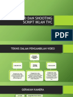 Stroryboard Dan Shooting Script Iklan TVC