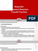 Week 003 Frequency Response Transfer Function