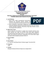 Addendum Se Ka Satgas Nomor 20 Tahun 2021 Tentang Protokol Kesehatan Perjalanan Internasional Pada Masa Pandemi Corona Virus Disease 2019 (Covid 19)