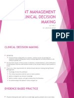 Lecture 2 Patient Management and Clinical Decision Making