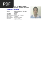 Ramil S. Artates: Personal Details