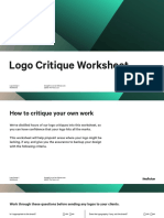 Logo Critique Worksheet: @2021 The Futur, LLC Logo Design 1 Worksheets