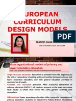 Europian Model of Curriculum