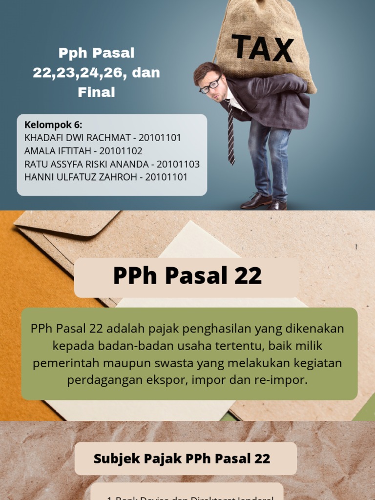 Pemahaman PPh Pasal 22 dan 23 | PDF | Pengelolaan Keuangan & Uang