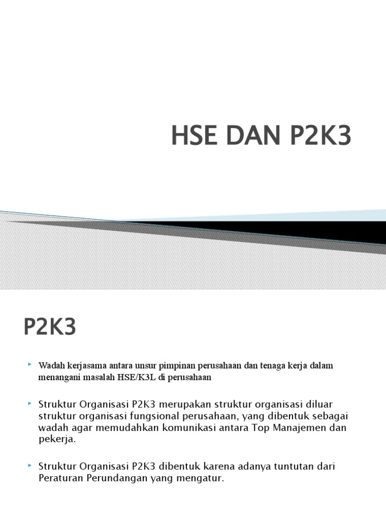 Struktur dan Tugas P2K3 di Perusahaan | PDF