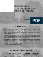 Analisis Toksikologi Logam Berat (Arsen)