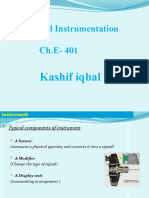 Industrial Instrumentation Ch.E-401: Kashif Iqbal