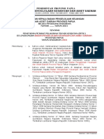 Penetapan PPTK Badan Pengelolaan Keuangan Papua 2021