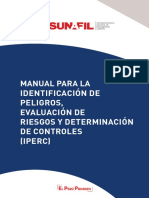 Manual Para La Identificación de Peligros Evaluación de Riesgos y Determinación de Controles IPERC