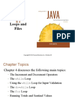 Loops and Files: Chapte R4