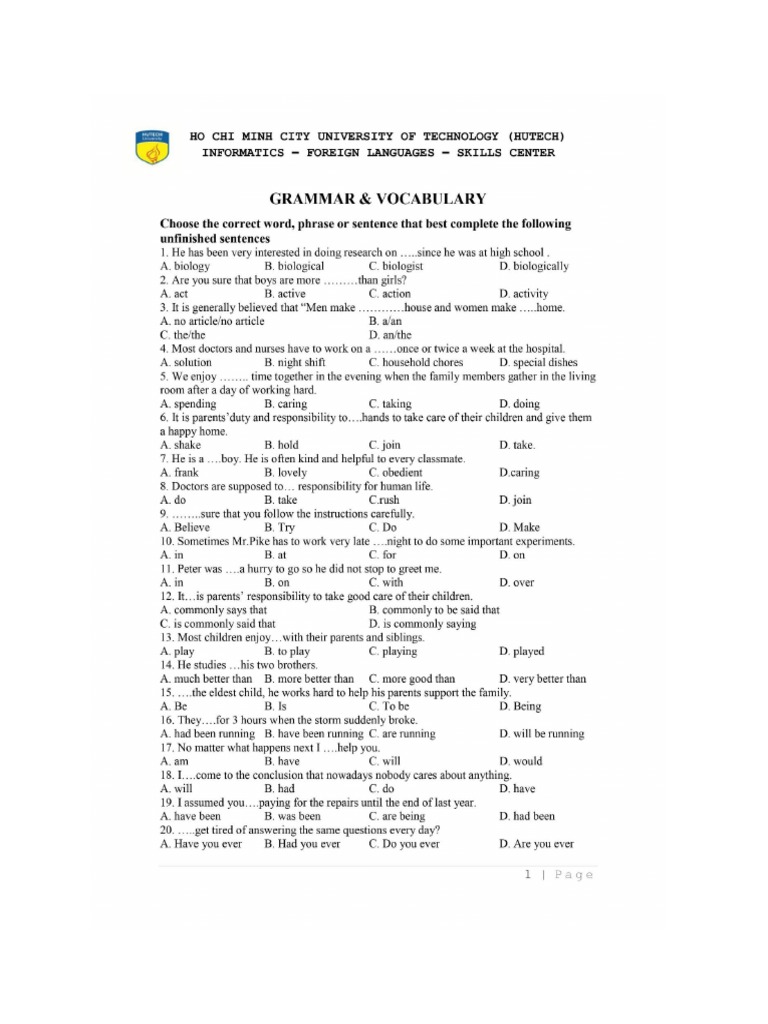 English B1 | PDF