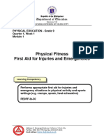 PE9 Q1 MOD1 Physical Fitness First Aid For Injuries and Emergencies v3