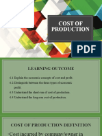 COST AND PROFIT ANALYSIS