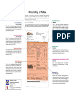 Unbundling of Rates