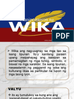 Manipestasyon NG Wika