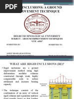 Rigid Inclusions: A Ground Improvement Technique: Delhi Technological University