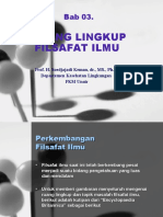 Bab 03. Lingkup Filsafat Ilmu