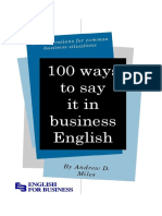 100 Ways To Say It in Business English