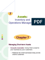 Inventory and Operations Management: Assets