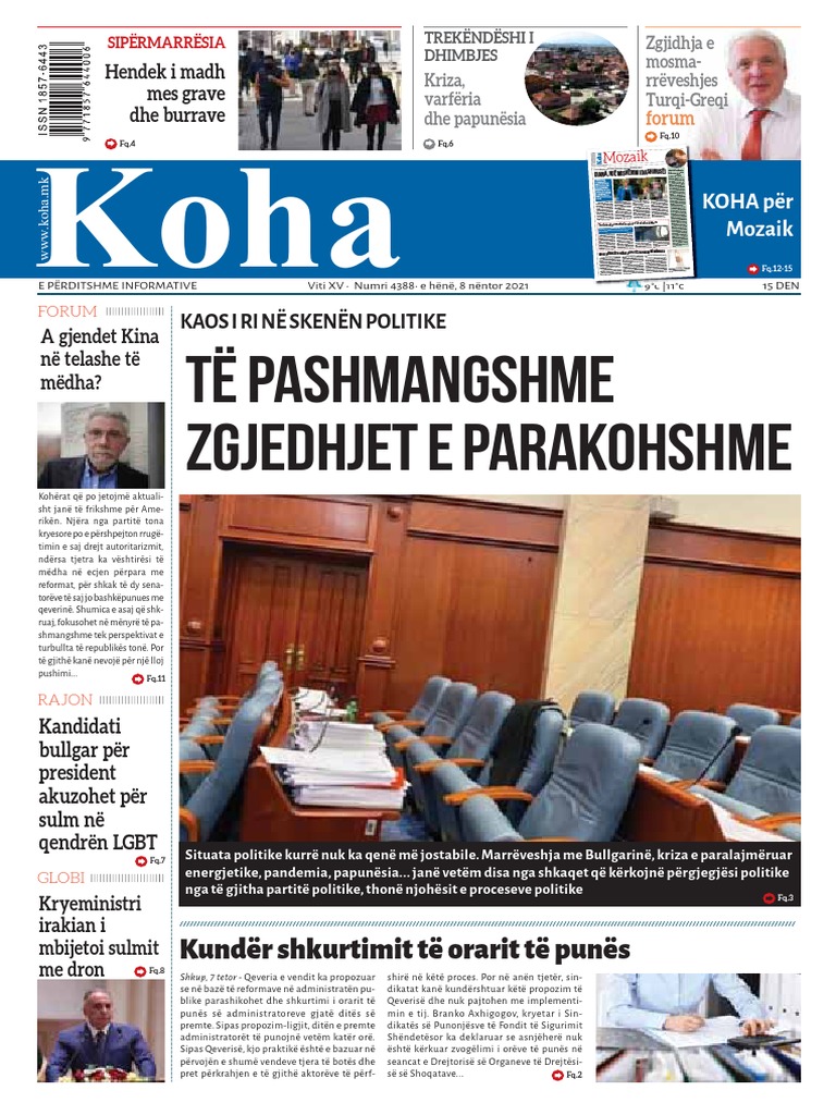 Gazeta Koha WWW Koha.mk 08112021 PDF