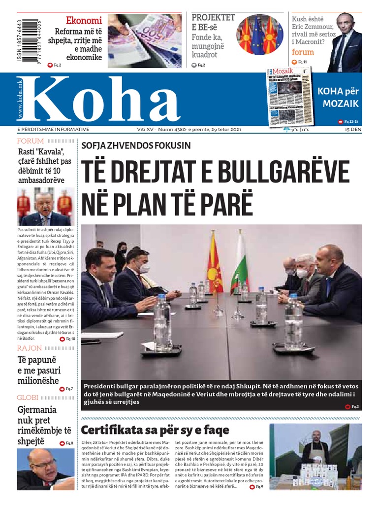 Gazeta Koha WWW Koha.mk 29102021 Koha PDF
