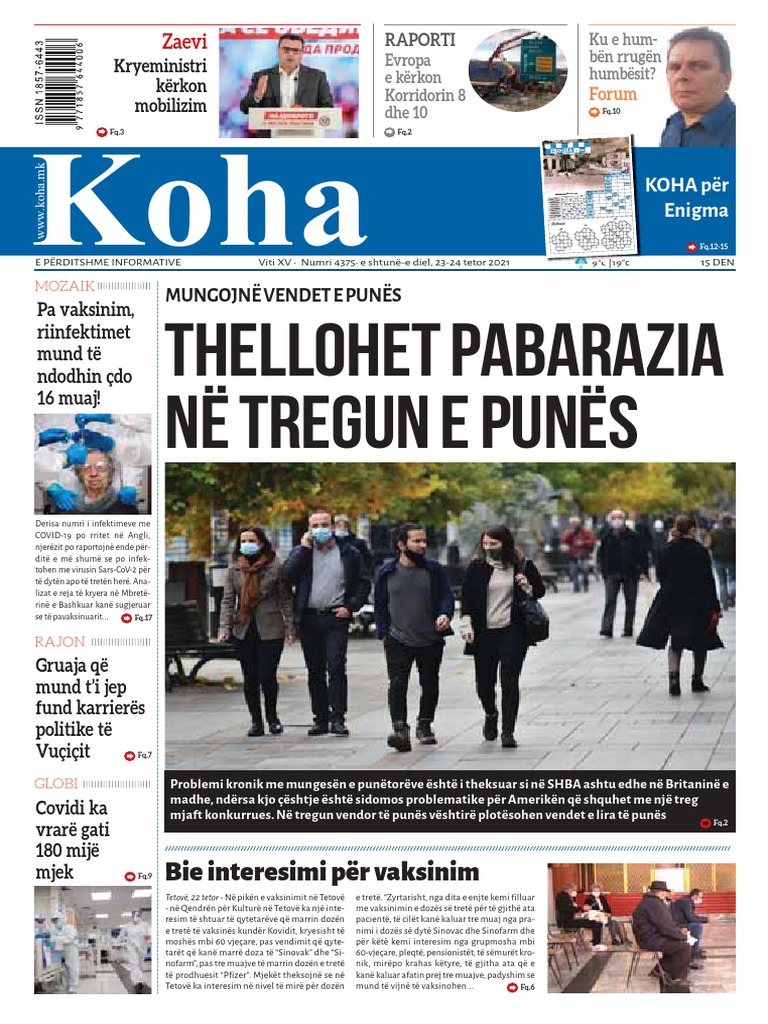 Gazeta Koha WWW Koha.mk 2324102021 PDF