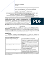 A Study On Green Accounting and Its Practices in India: N Anil Kumar, T Sai Pranitha, N Kiran Kumar