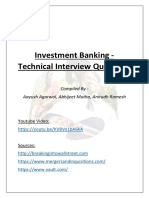 Technical Questions - Investment Banking