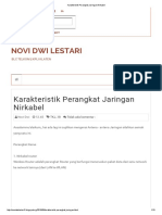 Karakteristik Perangkat Jaringan Nirkabel