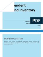 PPIC - Independent Demand Inventory (Model Q)