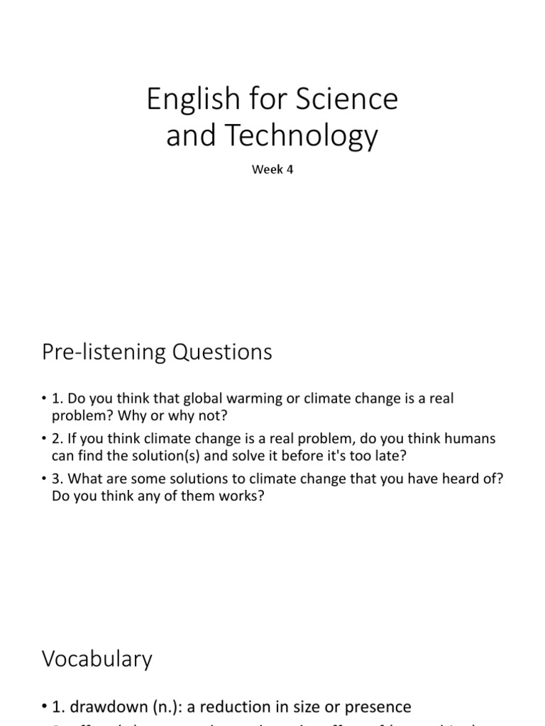 Week 4 - Climate Change Upload | PDF
