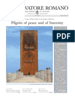 L'O S S E Rvator E Romano: Pilgrim of Peace and of Fraternity