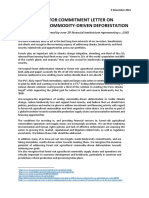 Lettre d'engagement d'une trentaine d'investisseurs institutionnels contre la déforestation