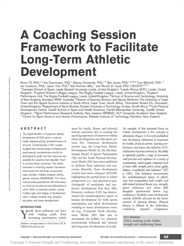 A Coaching Session Framework | PDF
