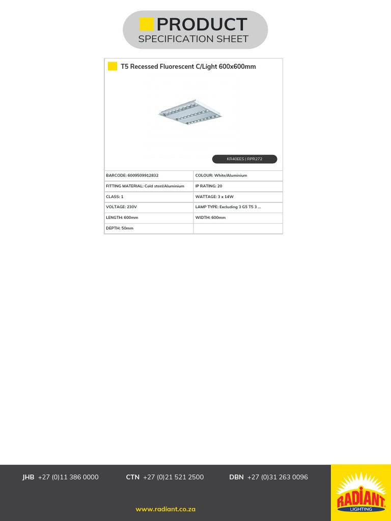 Radiant Products | PDF