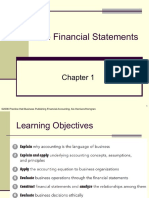 Chapter 1 The Financial Statements