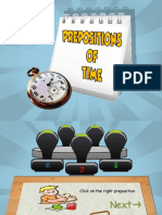 Prepositions of Time Fun