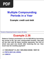 Multiple Compounding Periods in A Year: Example: Credit Card Debt