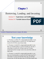 Borrowing, Lending, and Investing: Section 3-7 Section 3-9