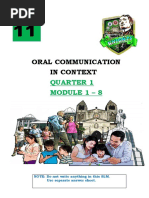 English11 q1 Module 1 8 Oral Communication in Context v1 Revised