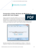 Corrección - El Visor de Fotos de Windows No Puede Abrir Esta Imagen