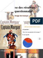 Captain Morgan - Analyse des résultats