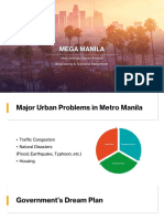 Major Urban Problems and Government's Dream Plan for Mega Manila