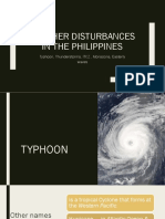 Weather Disturbances in The Philippines PDF File