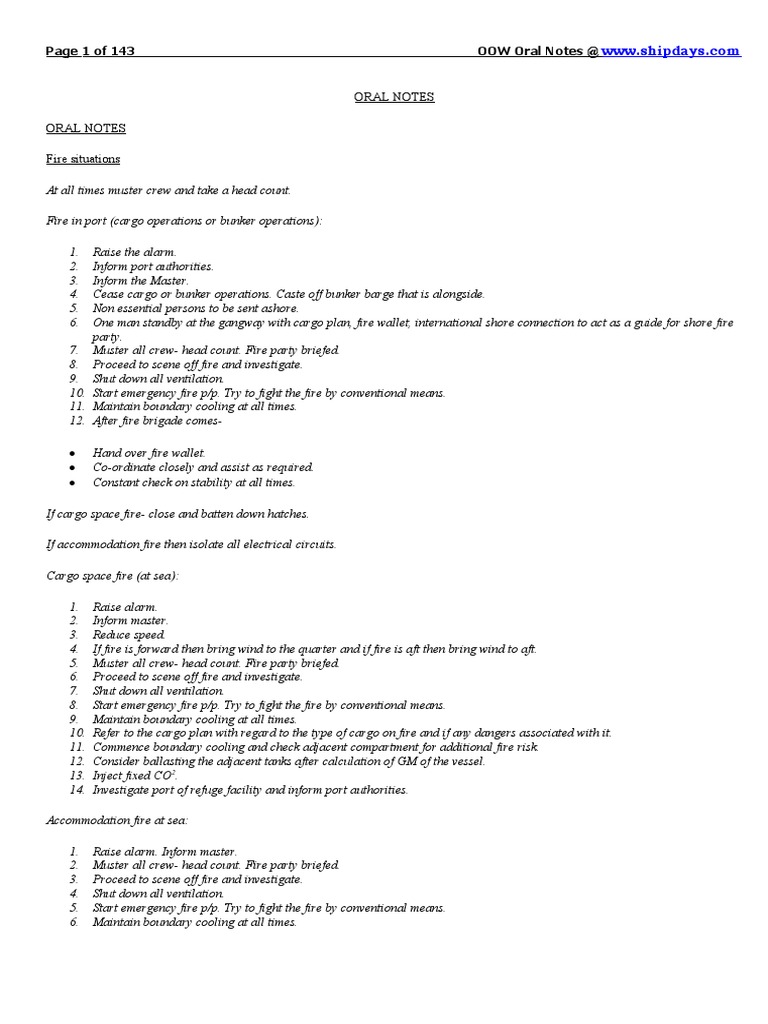 Uk Class 2 Oral Notes Lots of Error | PDF | Oil Tanker | Ships