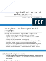 Curs 6 - Transformarea Instituțională