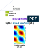 1 Revisão de Cálculo Vetorial Eletromagnetismo Parte 5 Mat 2020 1 v2